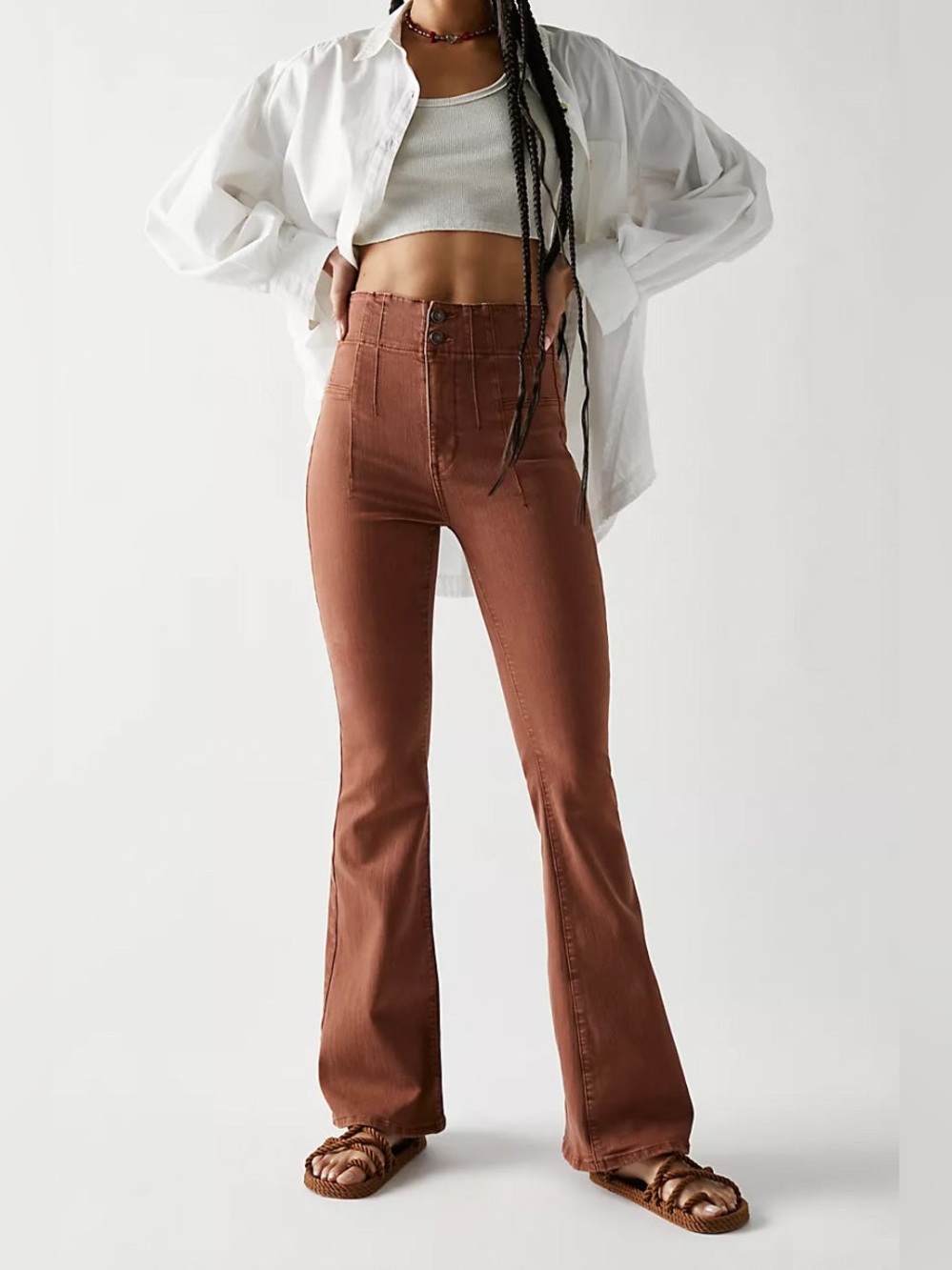We the free Jayde Flare Jeans in the color Mesa, size 28